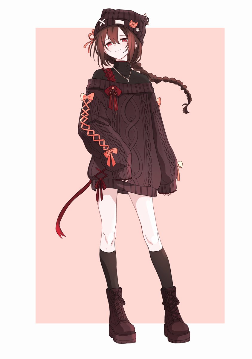 nyarunogi's tweet image. 코지 니트 기여움.