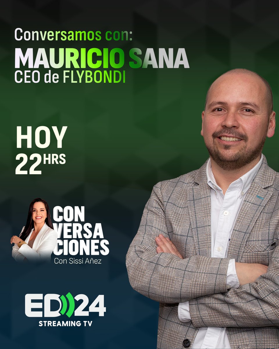 grupoeldeber's tweet image. En Conversaciones, Sissi Añez entrevista en exclusiva a Mauricio Sana, CEO de Flybondi, sobre la expansión de la aerolínea, el impacto del modelo low cost en la región y la posibilidad de una futura llegada a Bolivia. ✈️

No te pierdas la conversación clave para entender cómo…