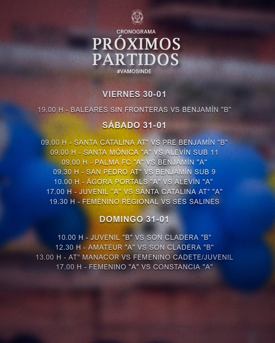 ⚽💛 Se viene un finde de mucho fútbol! A darlo todo en el campo, Inde!
#VamosInde