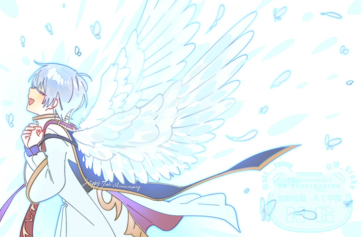 まるで天使のような君🦋実装７周年おめでとう
#コンパスお絵描き