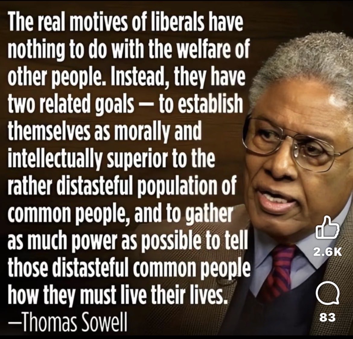 Some truth right here from Thomas Sowell.