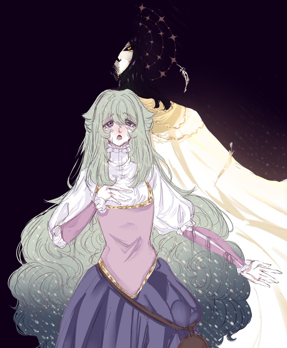 “Father once spoke of an angel
I used to dream he'd appear
Now as I sing I can sense him
And I know he's here„