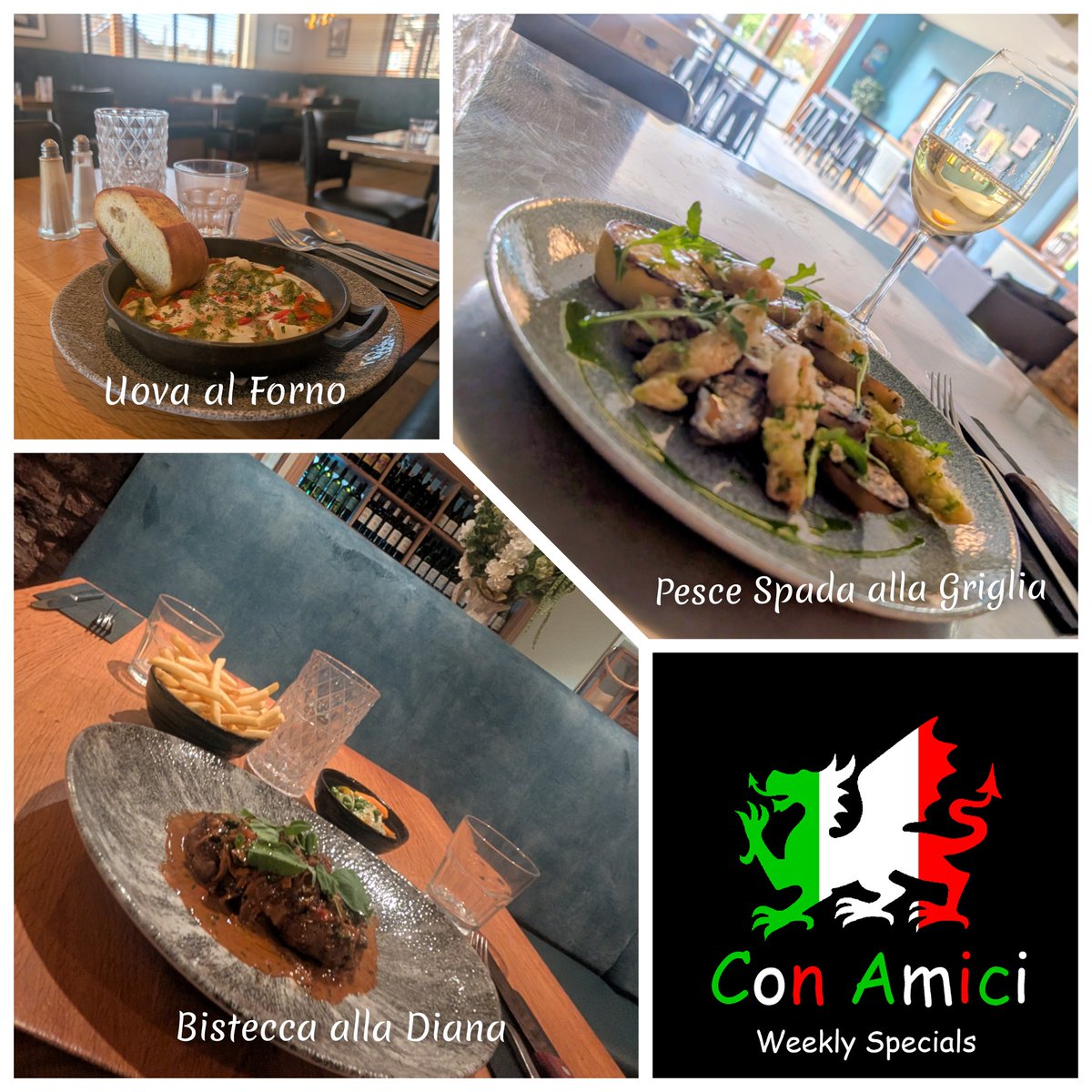 Con Amici Weekly Specials #Italianfood #Denbigh #NorthWales #weeklyspecials