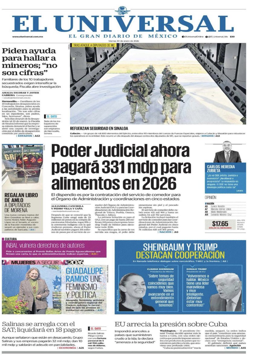 💬 "Resolver un problema científico es como escalar una montaña: la cumbre existe, pero el camino lo inventas tú."
— Yves Coppens

*Consulta las primeras planas de hoy:* 📰👇
prolocal.mx/primeras-plana…