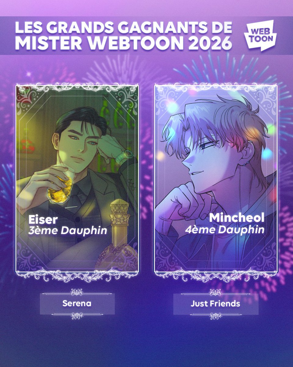 webtoonfrance's tweet image. Vous l'avez choisi : votre Mister WEBTOON 2026 ! Je suis trop fan de lui perso... Alors, contents des résultats ? 

#WEBTOON #Love4AWalk #Osora #AmourEgoiste