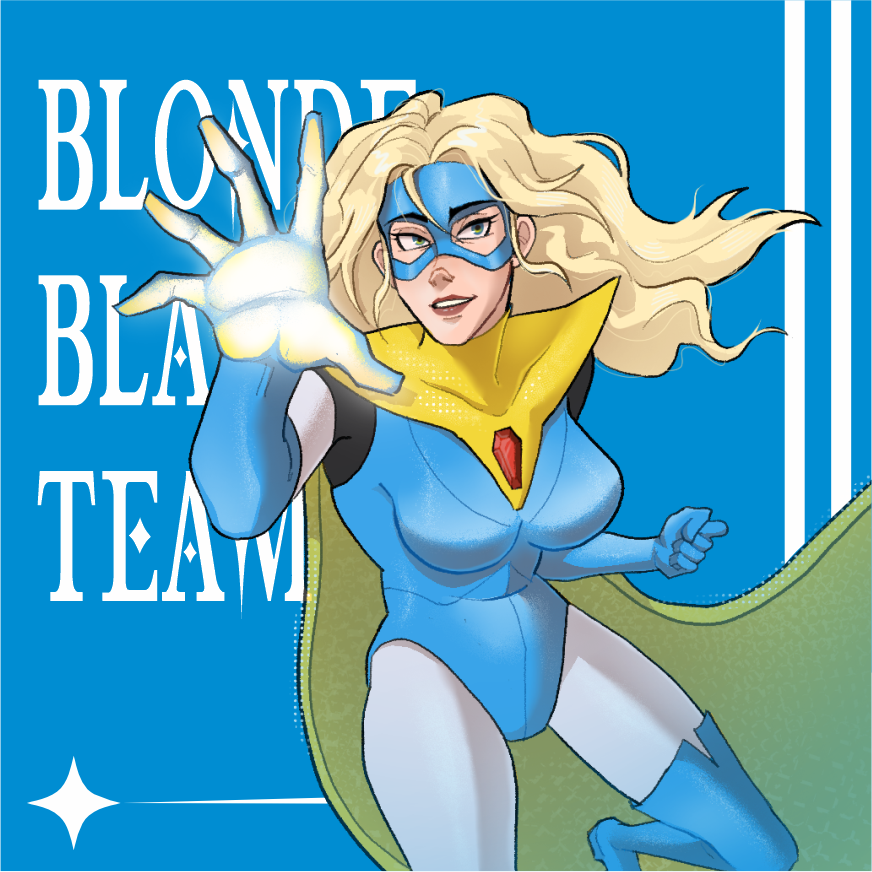 mcw4ker's tweet photo. which team is yours?

#dispatch #dispatchfanart #blondeblazer #invisigal https://t.co/cqfXzzEam9