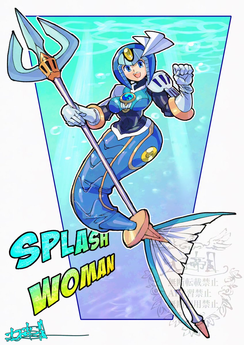 ロックマンエグゼ風スプラッシュウーマン🧜🏼‍♀️
突然の思いつき。 