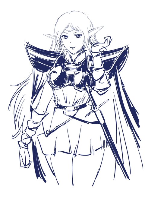 鉄壁のスカートを誇るエルフ 