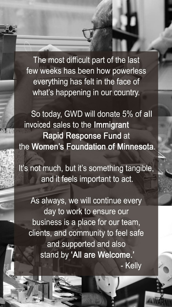 We are open. 
But it's not 'business as usual'.

Being open is all about showing up for our community and looking out for each other. We honor the reality of being a small business. We stand with the voices across this country.
wfmn.org/funds/immigran…

#Solidarity #vermont