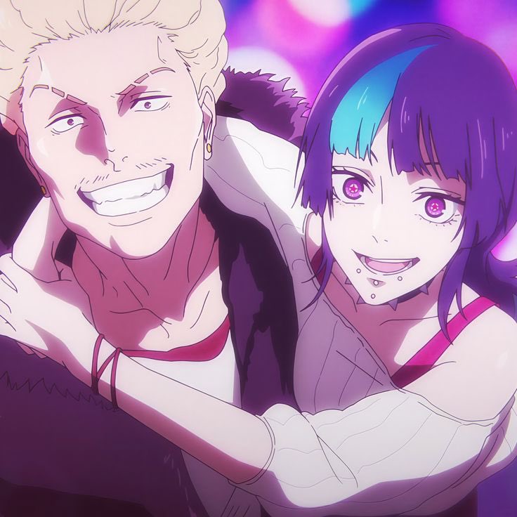 lyslysz's tweet image. Confesso que fico boba com uma representação assim, principalmente no meio otaku e ser em uma obra shonen, de um casal de um cara com uma garota trans 💖