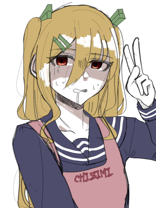 筆慣らし01 もうちょっと目のサイズと位置関係の調整 