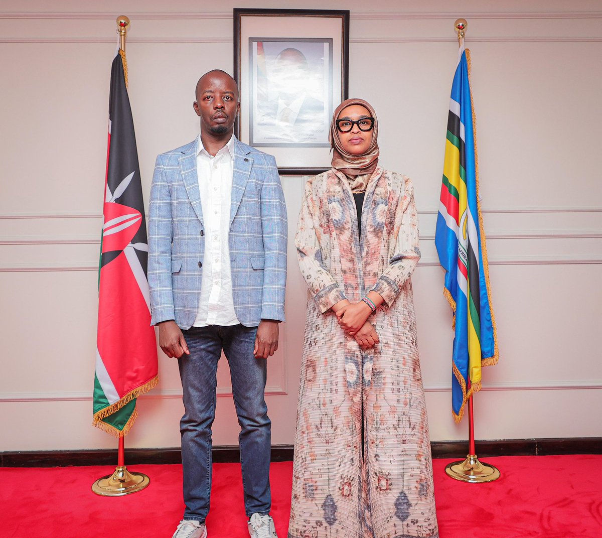 Railajunior's tweet image. “Grateful for the fruitful courtesy call with PS Ummi Bashir @UmmiMBashir of the State Department for Culture, the Arts &amp;amp; Heritage and Arch. Malaki Samson  from the National Museums of Kenya. We had meaningful discussions on preserving our Legacy and Heritage (History &amp;amp; Culture).…