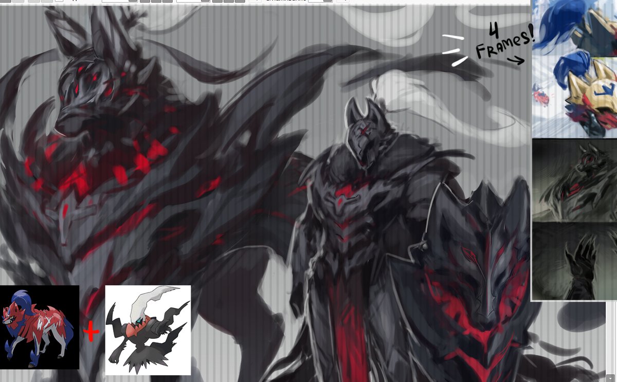 #zamazenta #darkrai pokefusion wip🐶