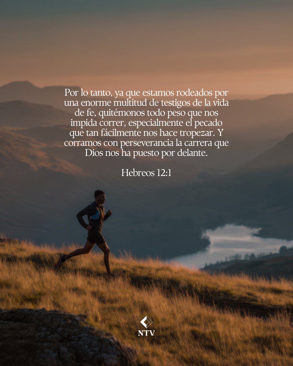 Seguir a Dios no siempre es fácil, pero siempre vale la pena.

Este versículo nos recuerda que la fe es una carrera que se corre con enfoque, constancia y esperanza.

#NTV #VersiculosBiblicos #Biblia #Perseverancia #Fe #Jesus #VidaCristiana