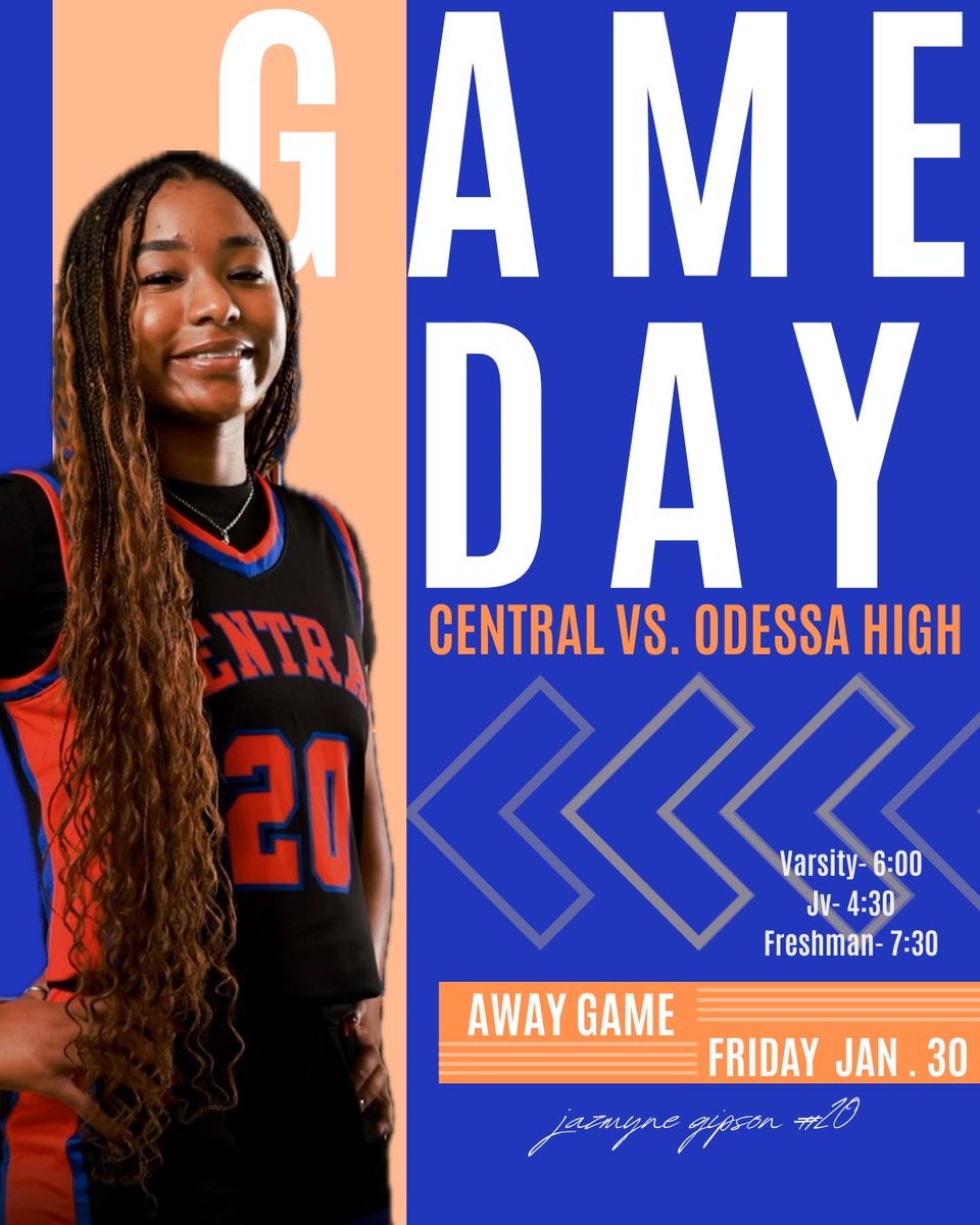 centralcathoops's tweet image. 💙🚨 GAME DAY🚨🧡
🆚 Odessa High
⏰ V: 6:00 PM JV: 4:30 PM F: 7:30 PM
📍Odessa 

Looking to get three road wins tonight! 
SIC’EM🐾🏀
#BELIEVE #ladycathoops 

@SanAngeloISD @SAISD_Athletics @The_CHS_Bobcats