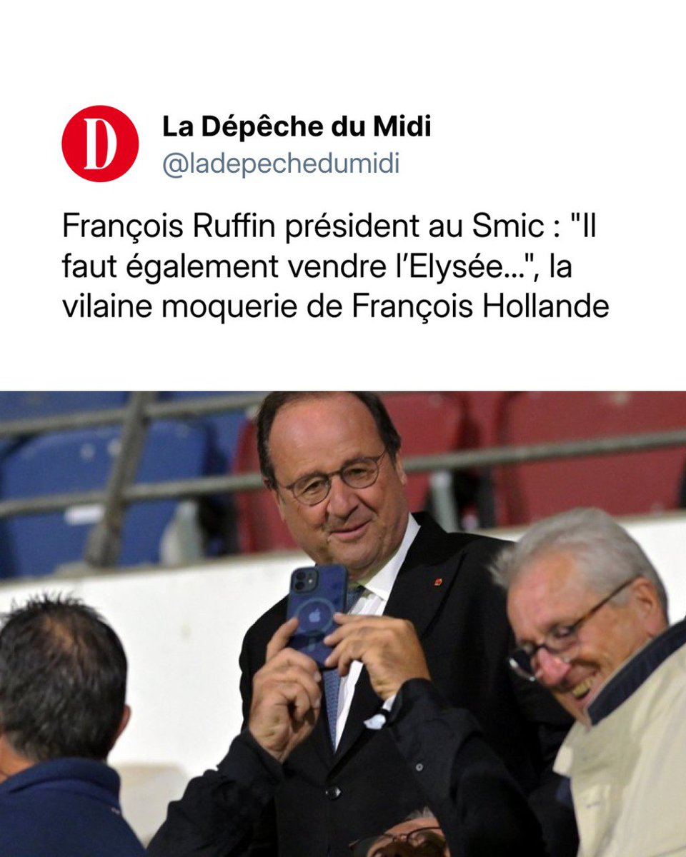Non, je vous rassure, <a href="/fhollande/">François Hollande</a>, l’Élysee appartient au patrimoine national des Français.

Par contre, je ne vendrai pas Florange et ses ouvriers.