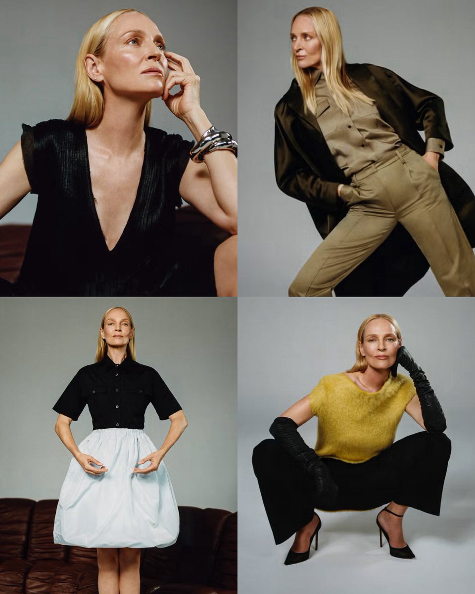 Uma Thurman photographed by Agata Serge for Harper’s Bazaar Taiwan. 📷