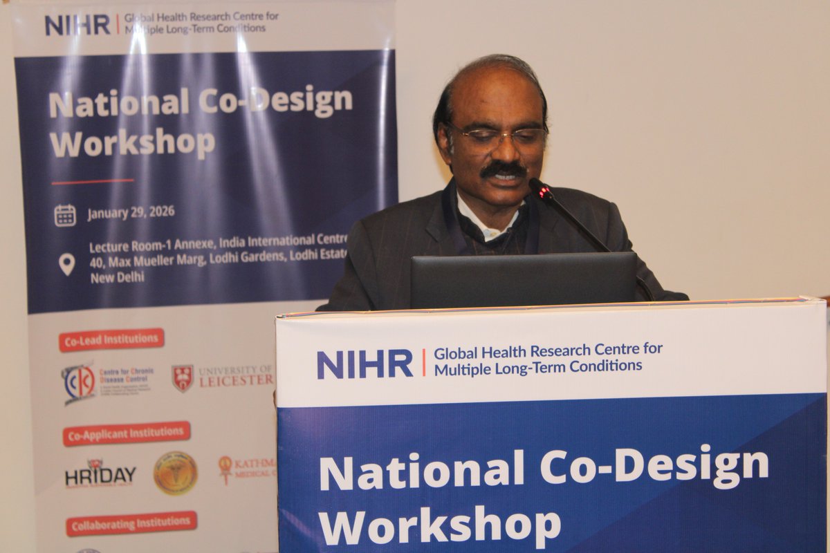 GHRC4MLTC's tweet photo. The team at @NIHRresearch GHRC for MLTC kick-started 2026, with a National Co-Design Workshop in New Delhi.
The discussions revolved around intervention components such as the #EDSS & an assisted #telemedicine platform, #patientfacing mobile application.
@uniofleicester https://t.co/BAgFgccFEX