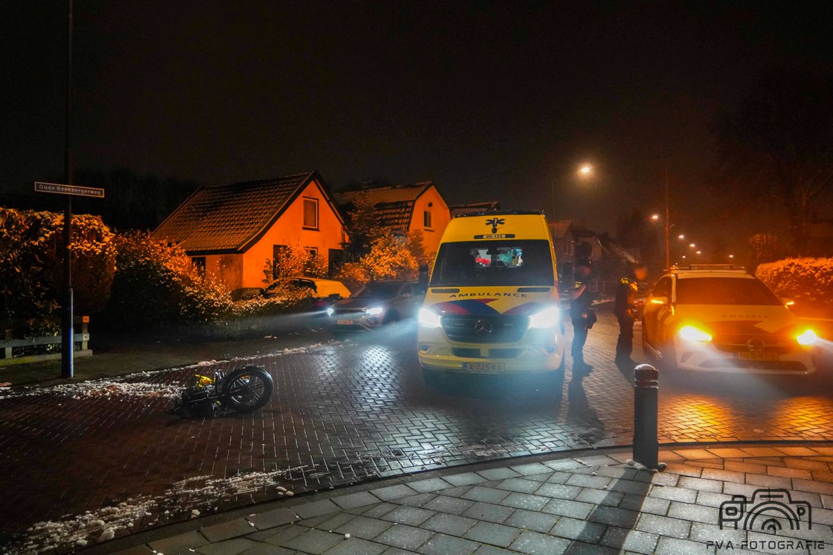 Fatbiker gewond na val op Oude Beekbergerweg