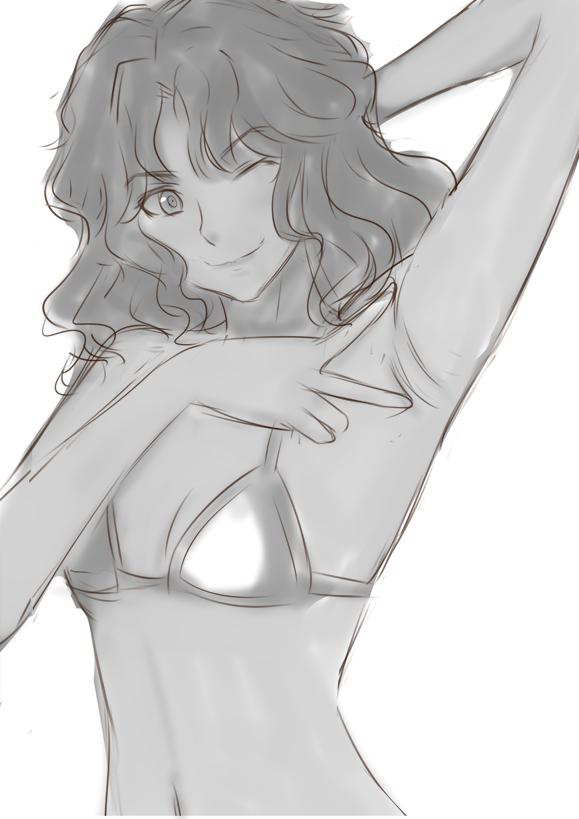 下書き
最近おすすめでよく見るので描きたくなった 