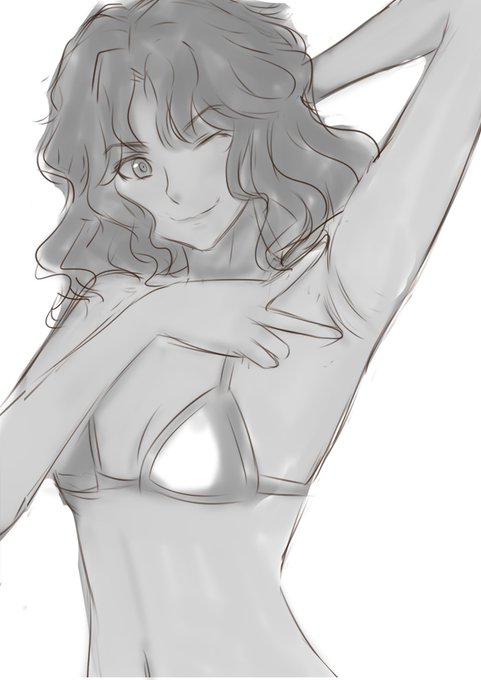 下書き
最近おすすめでよく見るので描きたくなった 