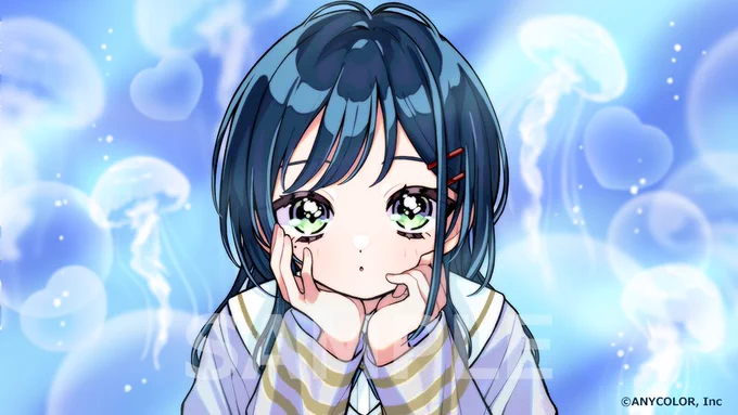 ⋆͛⋆にじさんじ所属 白砂あやね様 『青い珊瑚礁』歌ってみた MVイラスト担当させていただきました⸝·⸝⋆꙳ デビューおめでとうございます⟡.·