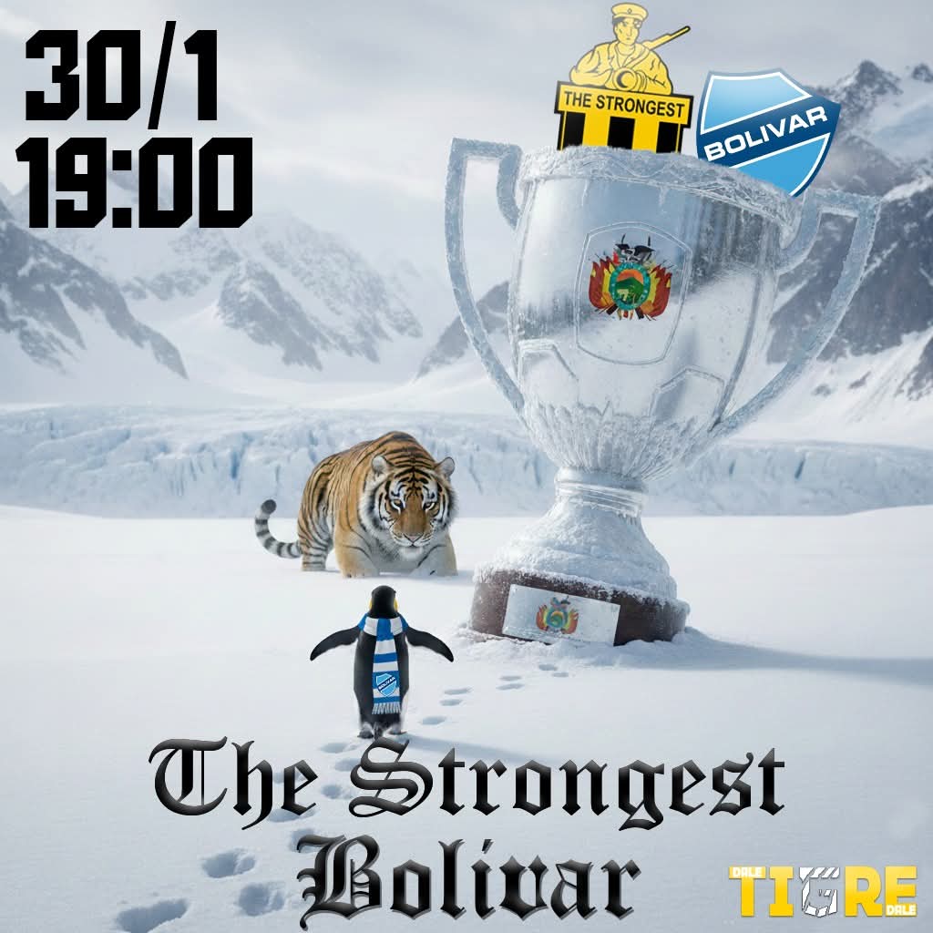 Don't be different, be THE STRONGEST🐯 Señores, hoy juega el tigre!💛
Clásico de verano en el Hernando Siles, partido único para seguir en competencia, a partir de las 19:00 hrs.