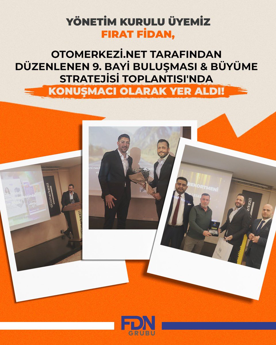 Otomerkezi.net tarafından 24 Ocak’ta gerçekleşen 9. Bayi Buluşmasında Yönetim Kurulu Üyemiz Sn. Fırat Fidan konuşmacı olarak yer aldı. 

“Yeni Nesil Şirket Olmak” başlığı altında; değişen iş modelleri, sürdürülebilir büyüme ve geleceğin organizasyon yapıları üzerine