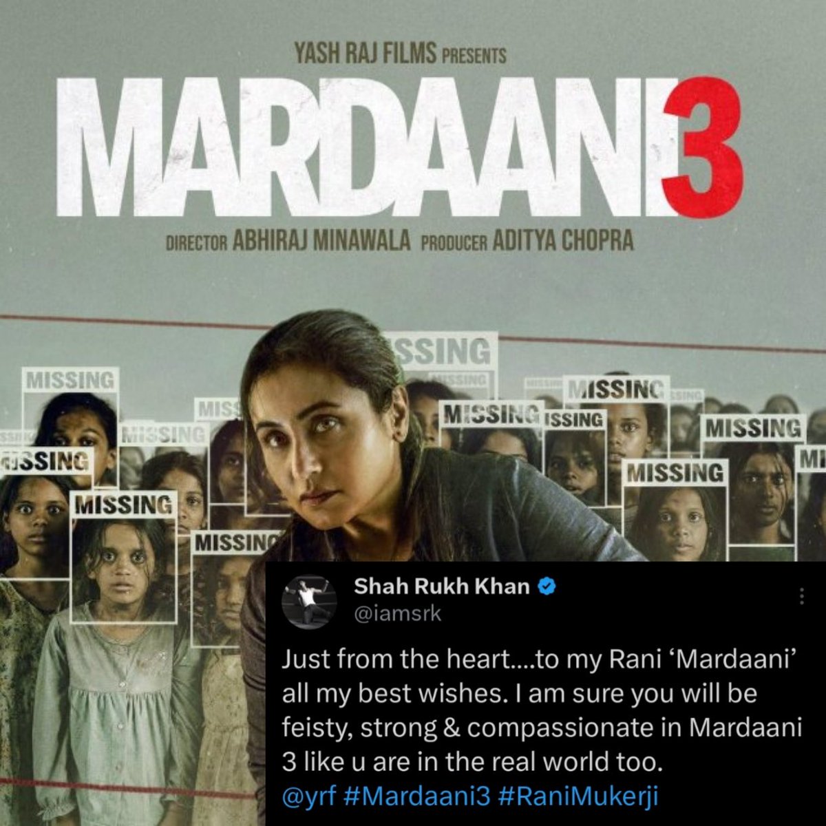 srkekor's tweet photo. Srk heart' 💞💞

#Mardaani3 #Mardaani3Review https://t.co/ip3ibAsbjM