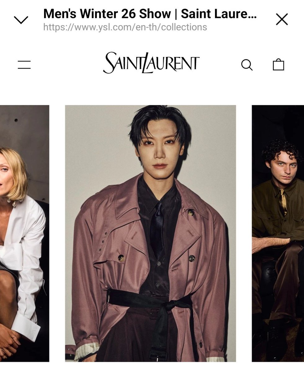 เว็บไซต์ของ Saint Laurent อัพเดตงาน MEN’S WINTER 26 และลงรูปเตนล์ค่ะ

ysl.com/en-th/collecti…

#YSL #SaintLaurent
#SaintLaurentxTEN
#TEN #텐 #李永钦 #テン #เตนล์