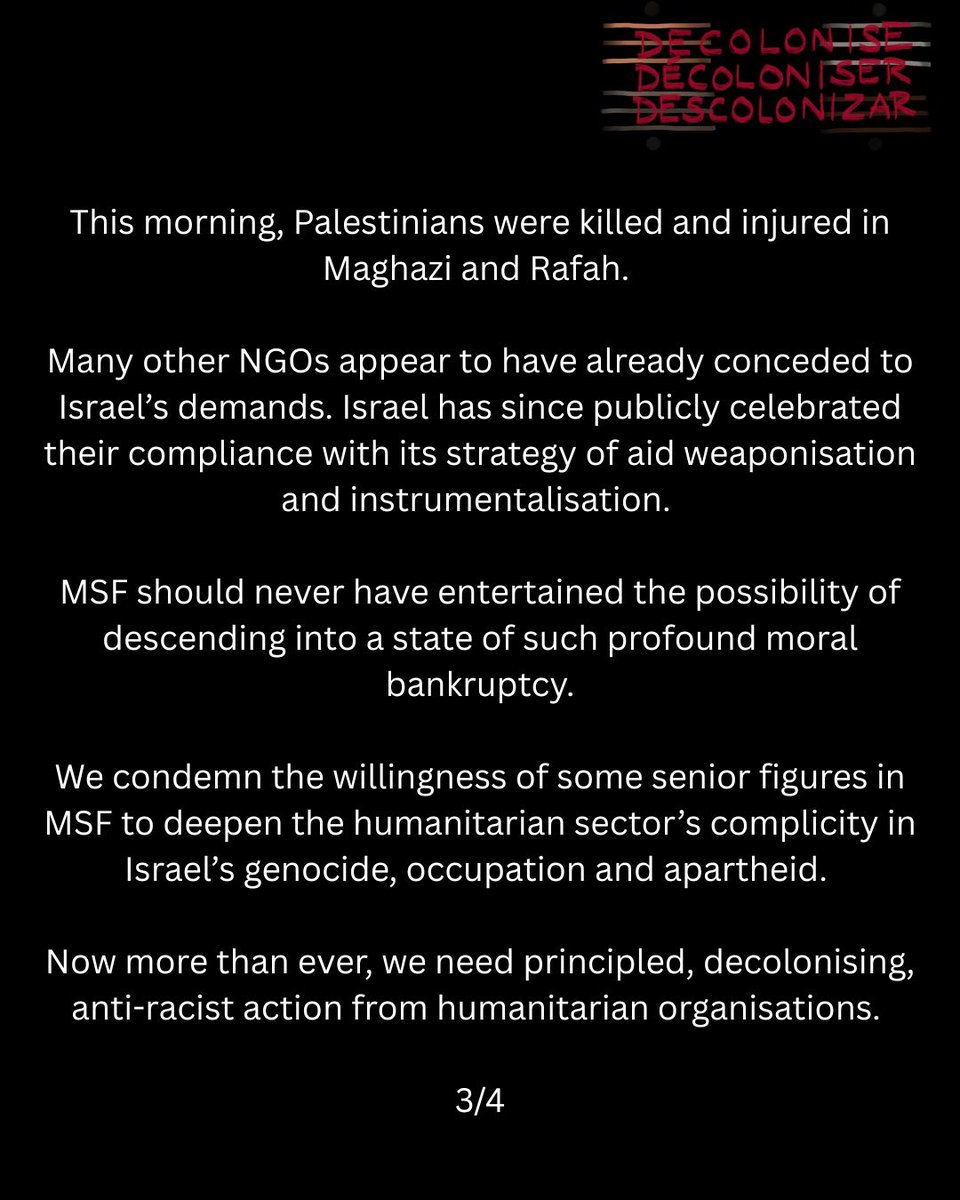 Decolonise MSF tweet media