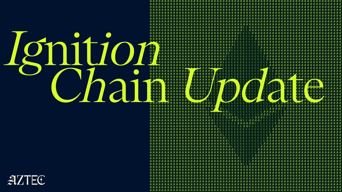 Aztec Ignition Chain launched in November as Ethereum's first decentralized L2.

75,000 blocks later, the network is stable and battle-tested. 

Here's where things stand and how to run a sequencer once TGE goes live. aztec.network/blog/aztec-ign…