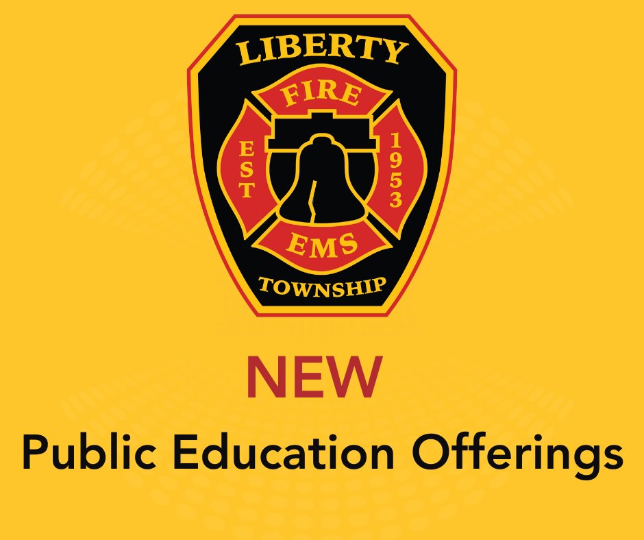 LibertyTwpOH's tweet image. Fire safety starts with education. 🔥The Liberty Township Fire Department is proud to offer FREE fire safety education classes for workplaces, neighborhood groups/HOAs and in-home safety for aging adults - provided through the Fire Marshals' office.