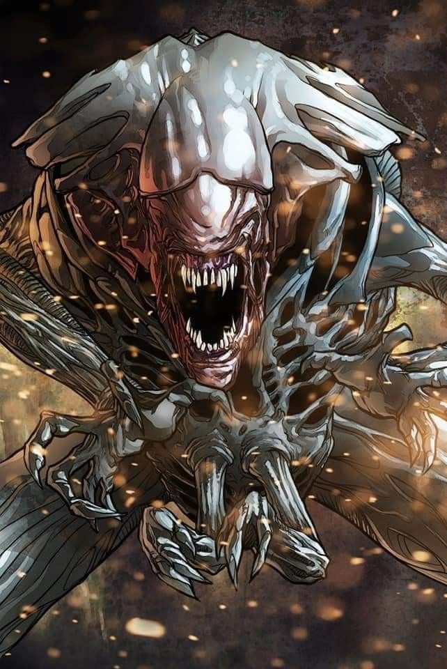 Alien Queen by Kevin Enhart 
Legendary Encounters : Aliens Card Game ✨️🤍