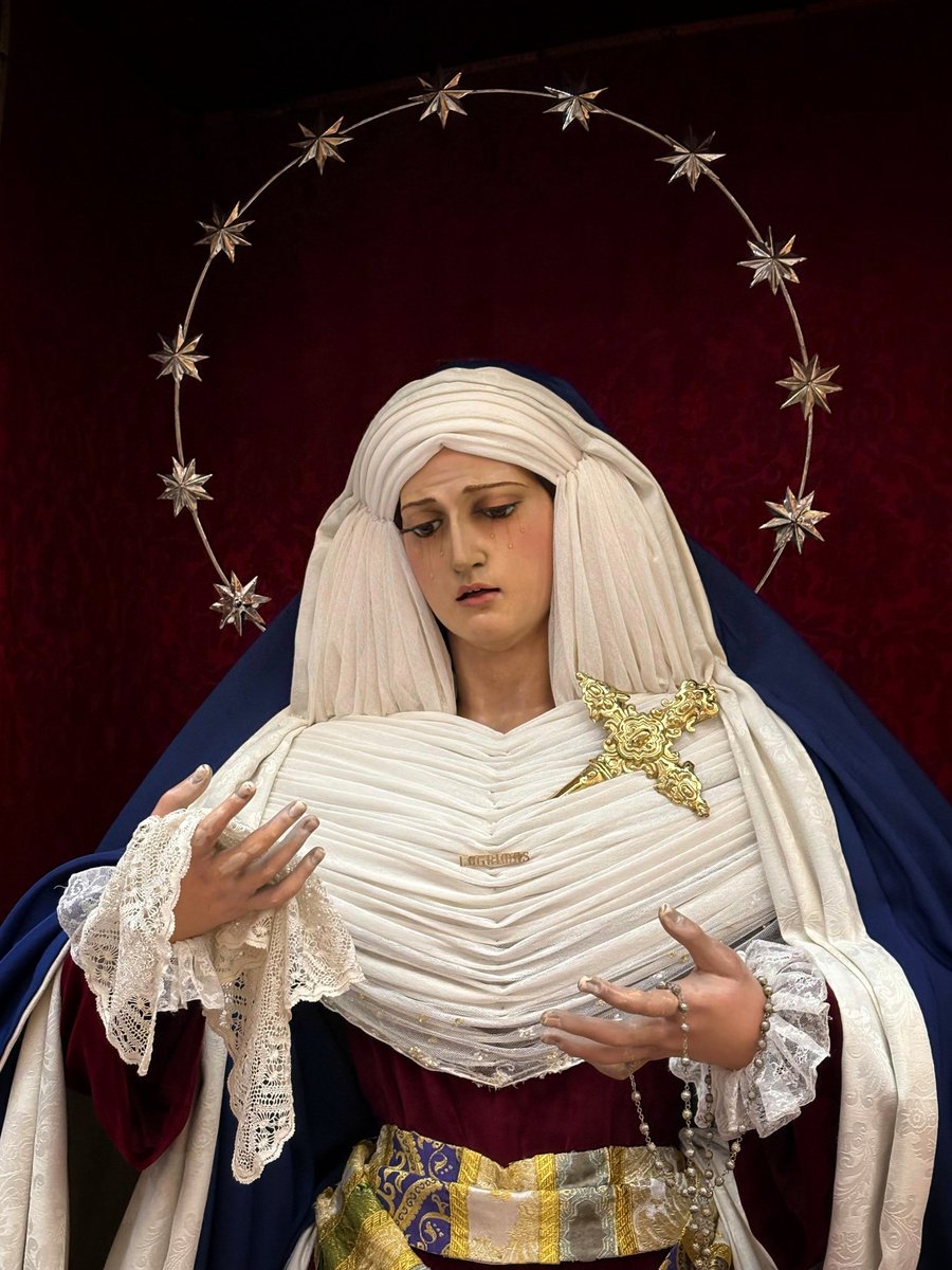 Alex27Sep's tweet image. María Santísima de las Lágrimas de la Hermandad de Columna de San Fernando, vestida de hebrea, a las puertas de un nuevo mes de febrero que nos traerá el comienzo de una nueva Cuaresma.
