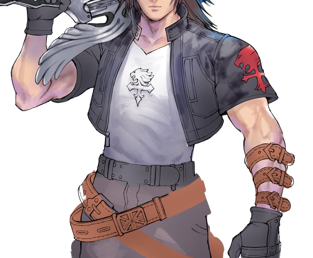 線画途中の状態で塗り始めてる 