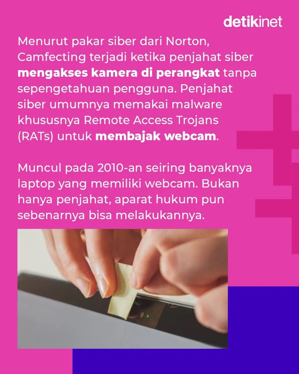 detikinet's tweet photo. Baru-baru ini, PM Israel Benjamin Netanyahu tertangkap kamera menutupi lensa smartphone-nya dengan selotip. Ternyata, ini adalah langkah preventif untuk menghindari Camfecting. Apa itu?
#PMIsrael #Netanyahu #camfecting #detikInet https://t.co/TKocCjkNH2