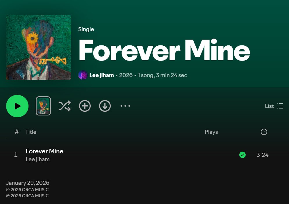 523Archive's tweet photo. Lee Jiham [Forever Mine] Spotify:
🎧 https://t.co/mj0m6LfIkZ https://t.co/2UFSi4pXC8