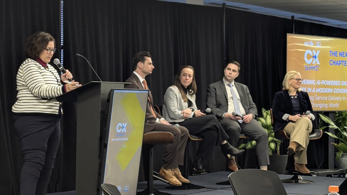 jeremyswilcox's tweet photo. Very relevant panel for 2026 at the @ACTIAC CX Summit: The Next Chapter with Federal CIO @GregBarbaccia; Veterans Experience Office deputy, Barbara Morton; GSDI Act Co-Lead, Mo Earley; and OMB Digital Experience Lead, Jonathan Finch. Moderated by the CX legendary Martha Dorris. https://t.co/1aWRxrMxW5