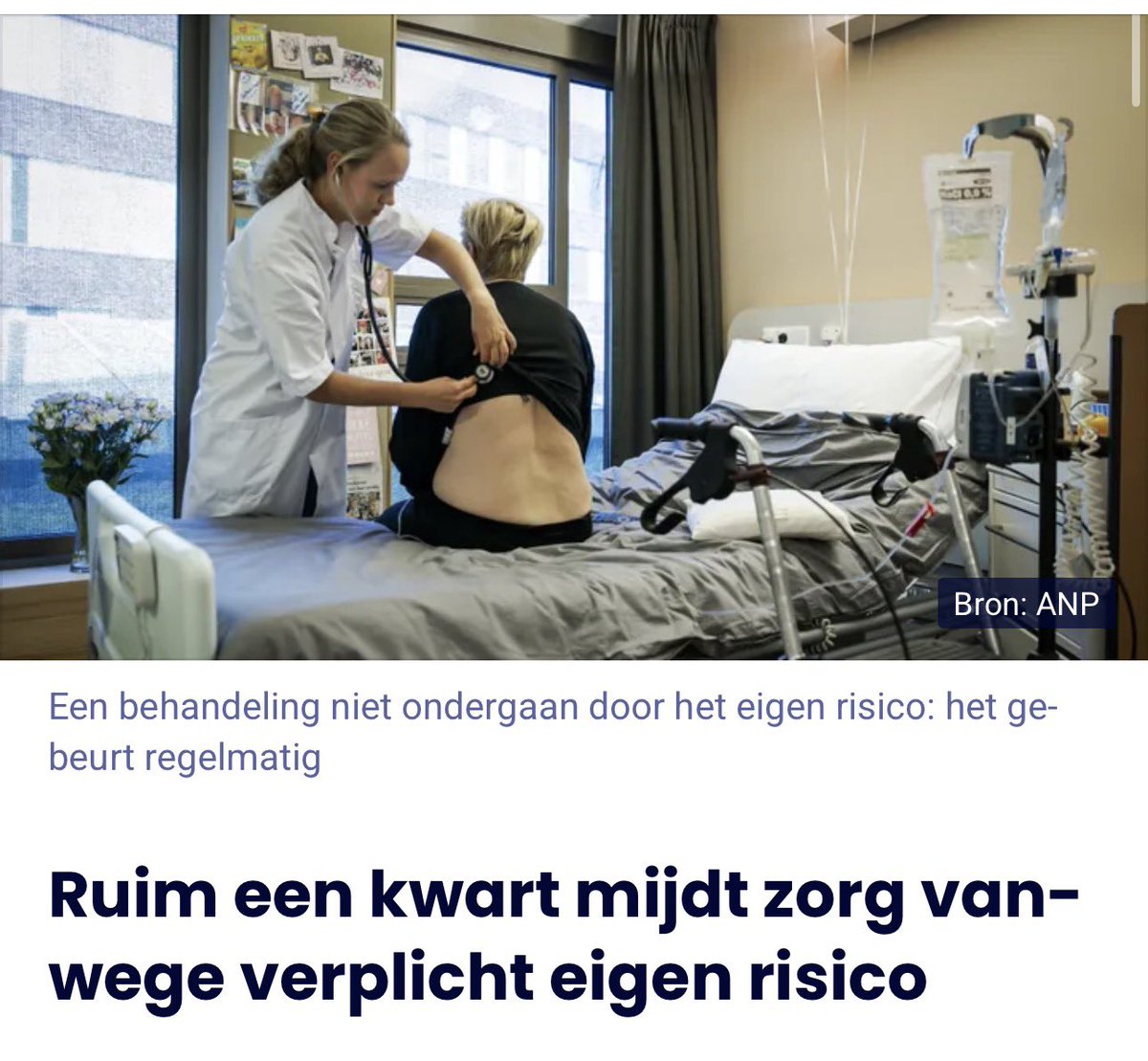 Ruim een kwart mijdt zorgt vanwege verplicht eigen risico

D66, VVD en CDA: toppie, laten we dat nog wat hoger maken!

🤦‍♂️