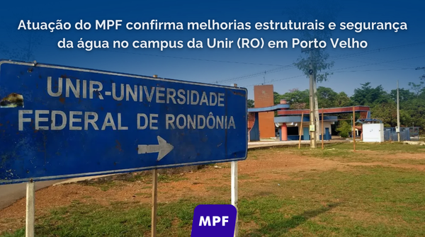 A atuação do MPF garantiu a regularização do abastecimento de água no campus da Unir, em Porto Velho.

Notícia completa 👉 mpf.mp.br/ro/sala-de-imp…