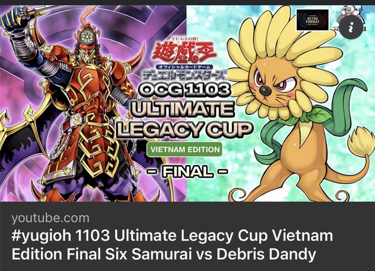 Yugioh Retro Format Malaysia tweet media