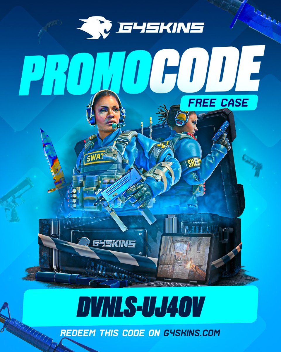 g4skinsdotcom's tweet image. FREE CASE CODE!🔥

Redeem on G4Skins💜

#promocode #code #free #freecase #g4skins #cs2 #cs #counterstrike #freecode