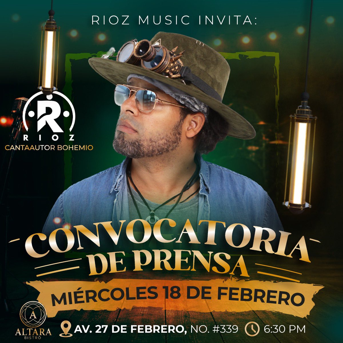 Riozfans's tweet photo. Entrevistas en exclusiva desde la ciudad de New York al cantautor @riozmusica #RiozMusica promete en cada una de sus expectativas a celebrar. 

@conexionconkeyla 
@altarabistro 
@fiestasypersonalidades 

La música es alivio a tus oídos #RiozFans #RiozMusica #Musica Cantautor https://t.co/2nhMxxZCUt
