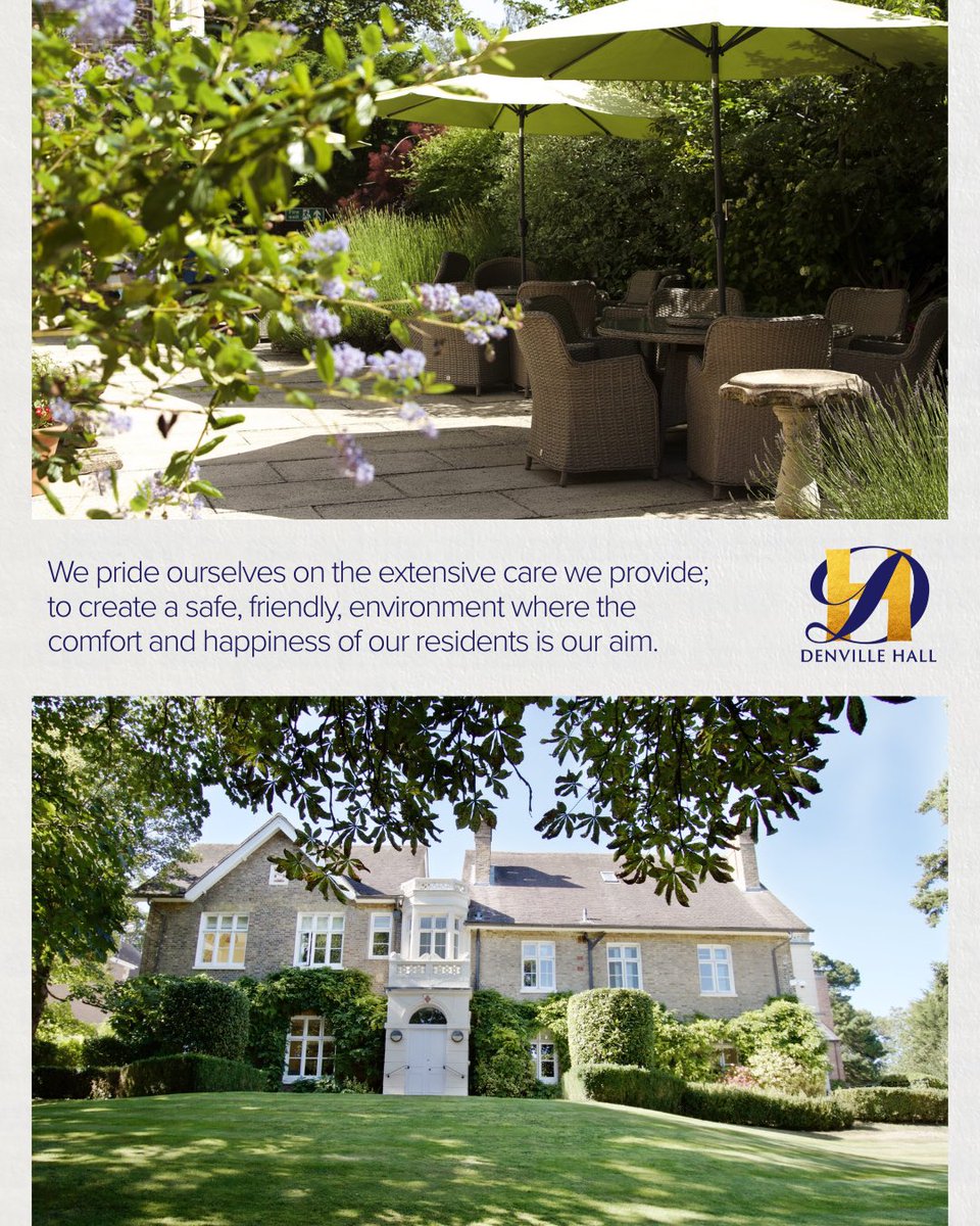 We pride ourselves on the extensive care we provide; to create a safe, friendly, environment where the comfort and happiness of our residents is our aim.

#DenvilleHall