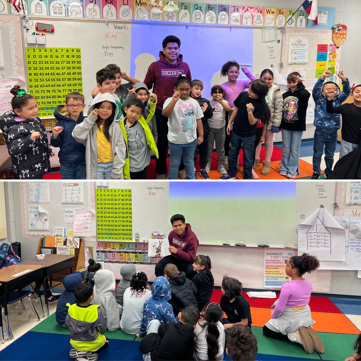 JMHS_Rams's tweet photo. RAMS READ!🐏📘
@Marshall_Hoops @MarshallRamsGB & @JMHS_Soccer got to start their Friday reading to our #FutureRams at @NISDOHT🦉@NISDThornton♥️ @NISDLeonValley🦁 & @NISDRhodes🦖!! #RamsRead #RamFam #RamPride #BeyondTheGame @SA_Sports @NISD_Athletics @NISDMarshall @NISDMarshallLMS https://t.co/cfOmOg7tpT