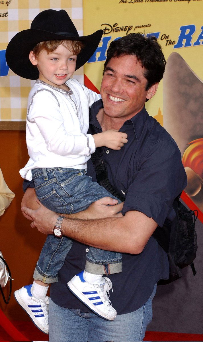 DeanCainGallery's tweet image. Dean and son Christopher at the 2004 premiere of the movie "Home on the Range".