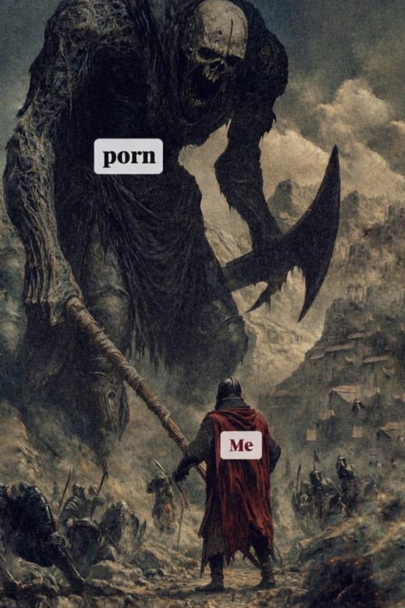 feelzyou's tweet image. Porn is the final boss as a man. Once you defeat it, everything unlocks.