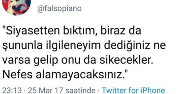 yine dönüp dolaşıp bu malum tivite geliyoruz