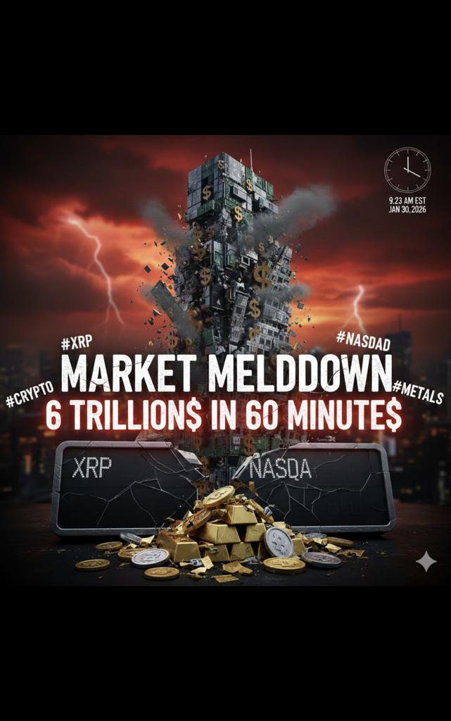 #XRP #CRYPTO #BTC #NASDAQ #METALS MARKET MELTDOWN 6 TRILLION$ IN 60 MINUTES

youtube.com/live/Cj0o2Ga5j…